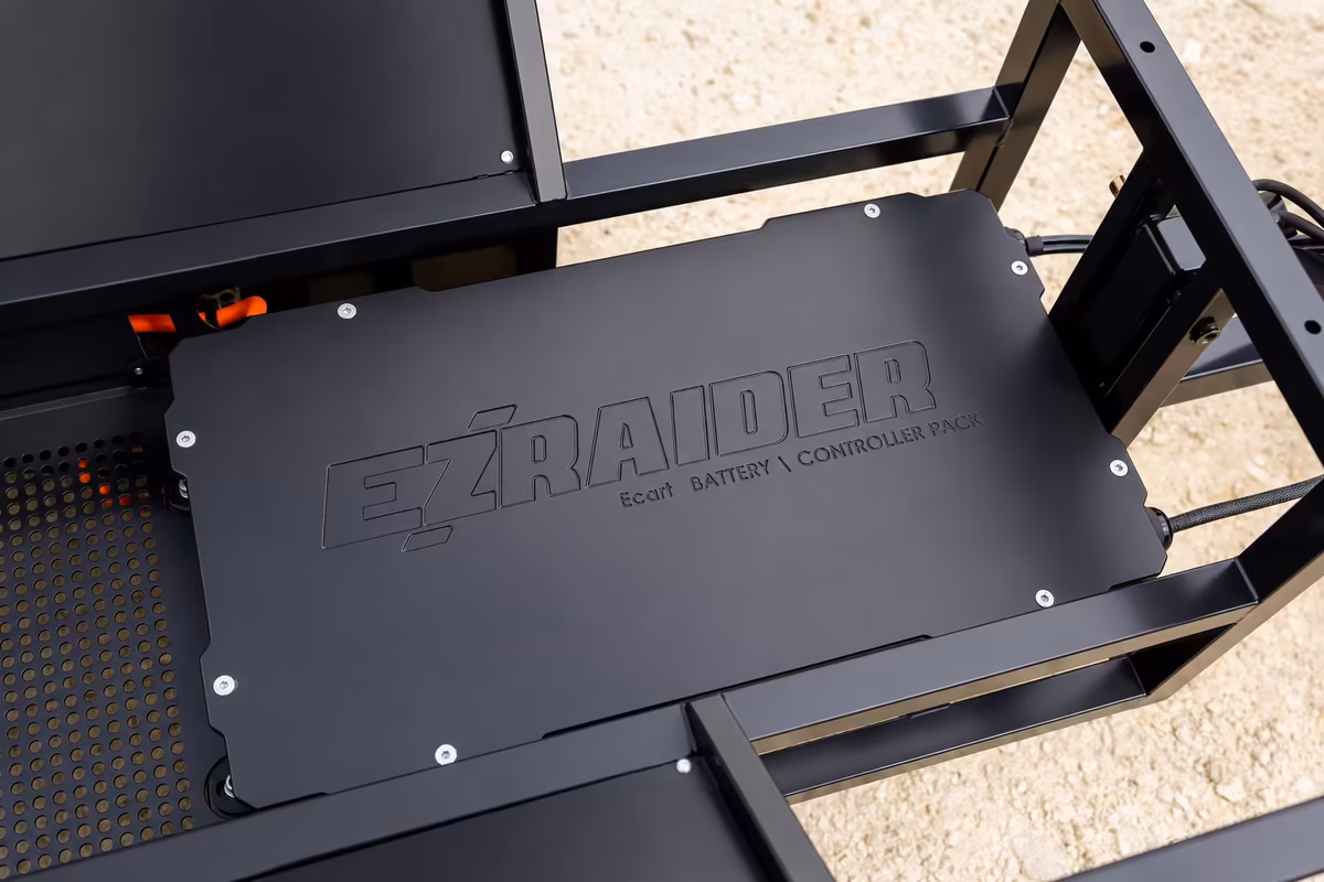EZ Raider under-deck enclosure and surrounding frame